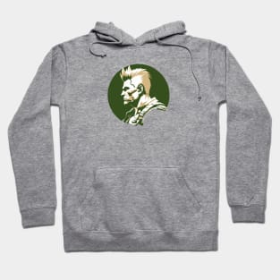 Guile from Street Fighter - Circular Design Hoodie